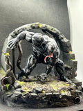 Black symbiotic custom figure diorama