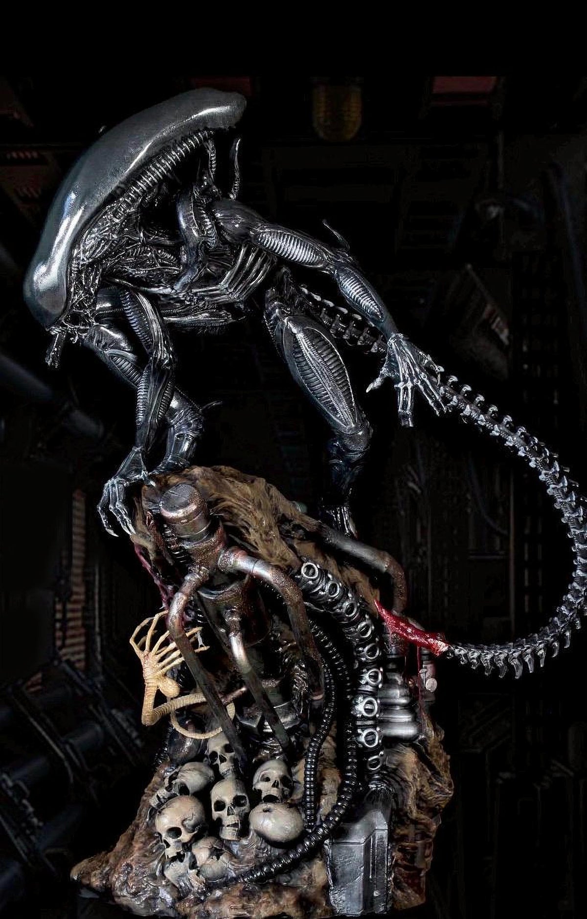 Sci-Fi Alien Creature Diorama – Highly Detailed Handmade Statue 1/6