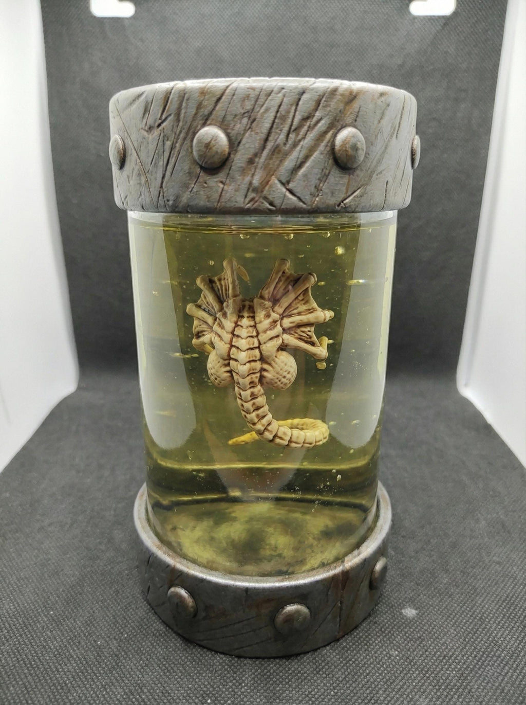 Alien Facehugger Specimen Jar, Bio Organic Jar, 3D Printed Diorama Art