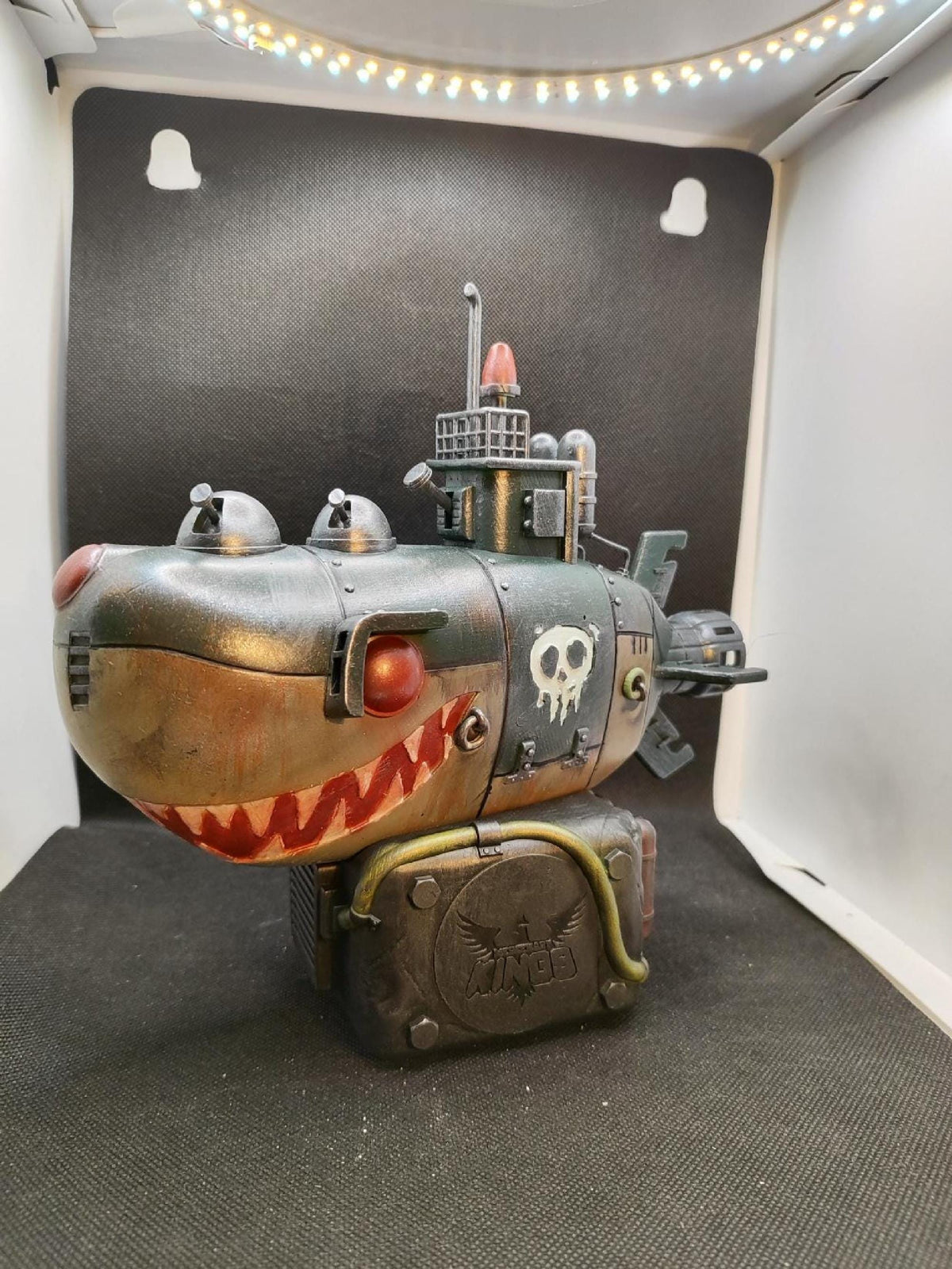 Submarine Shark Resin Diorama, Navy Office Decoration
