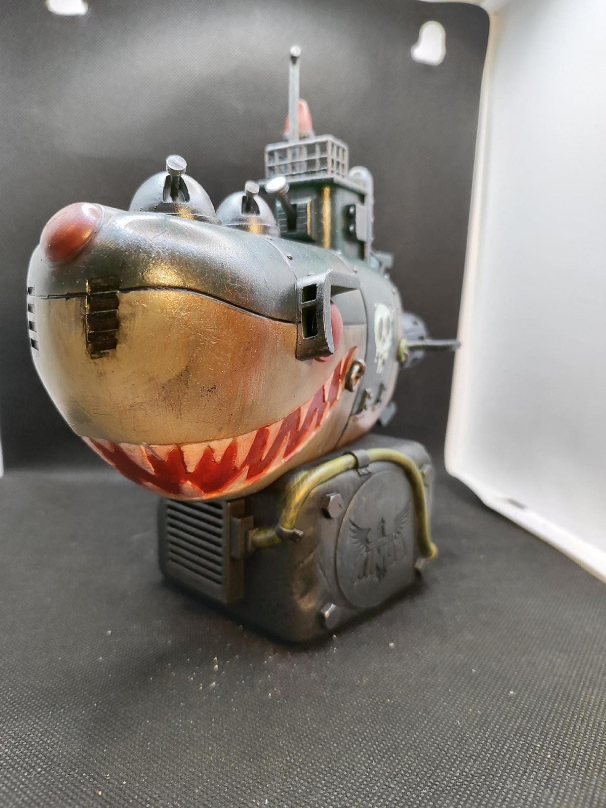 Submarine Shark Resin Diorama, Navy Office Decoration