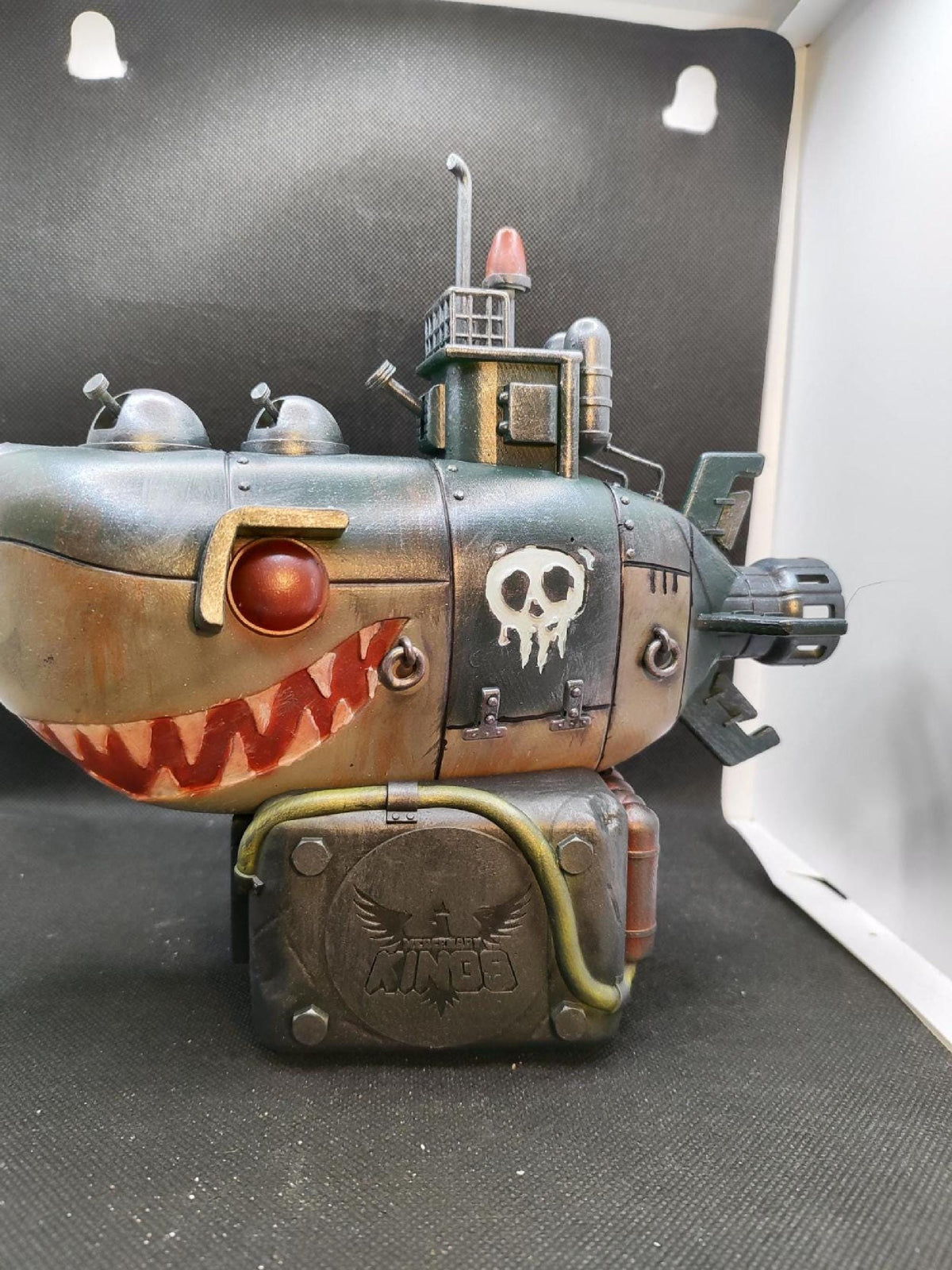 Submarine Shark Resin Diorama, Navy Office Decoration