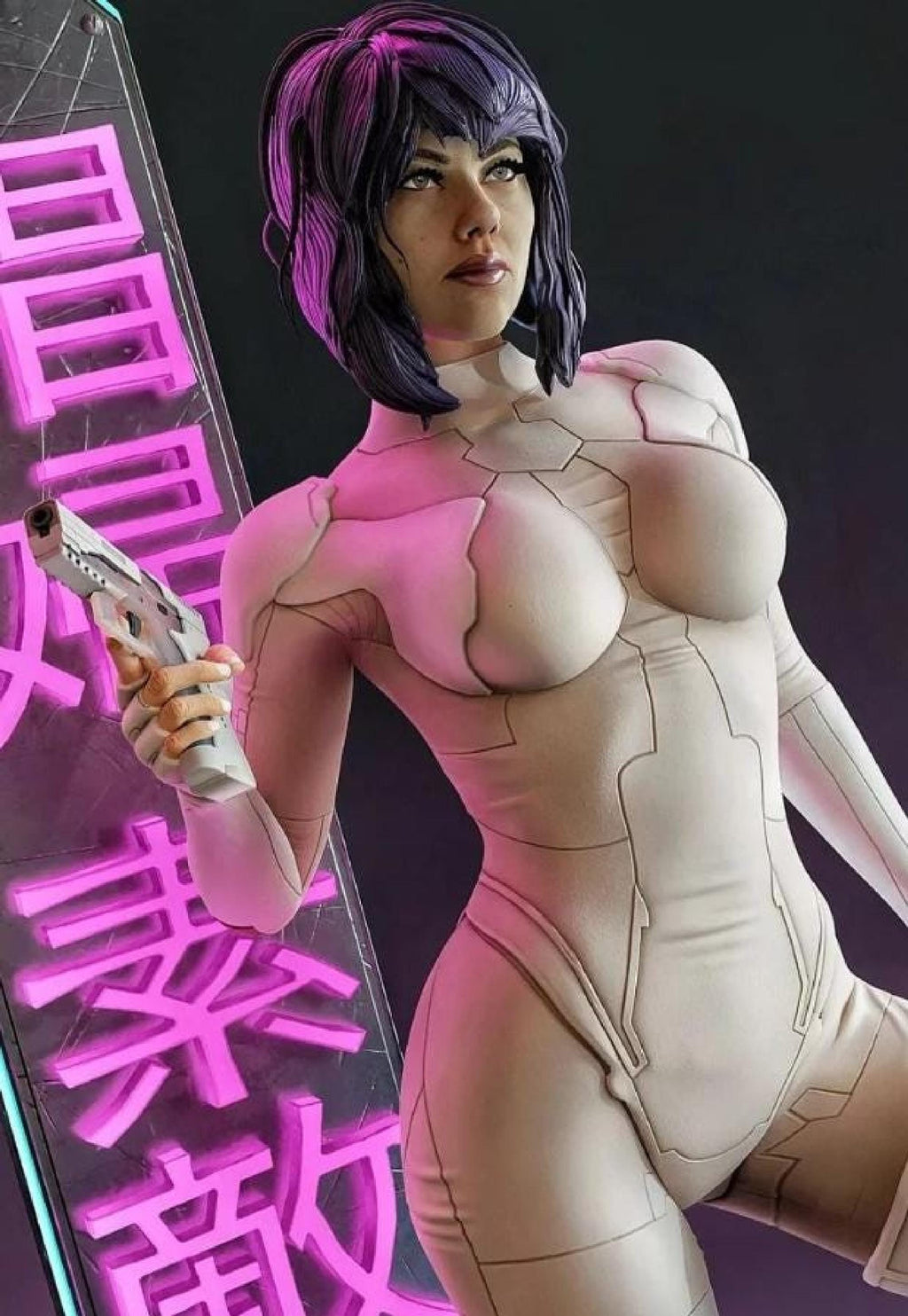 Scarlett Shinzou – 28cm Hand-Painted Resin Statue | Cyberpunk