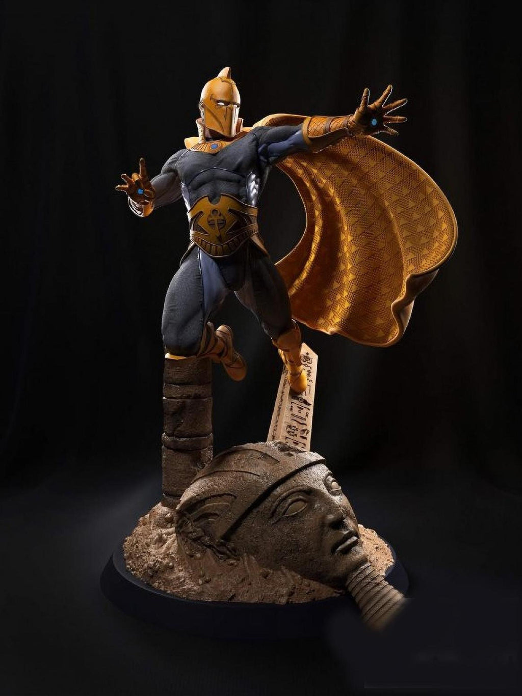 The Arcane Seer – 28cm Hand-Painted Resin Statue | Mystic Sorcerer