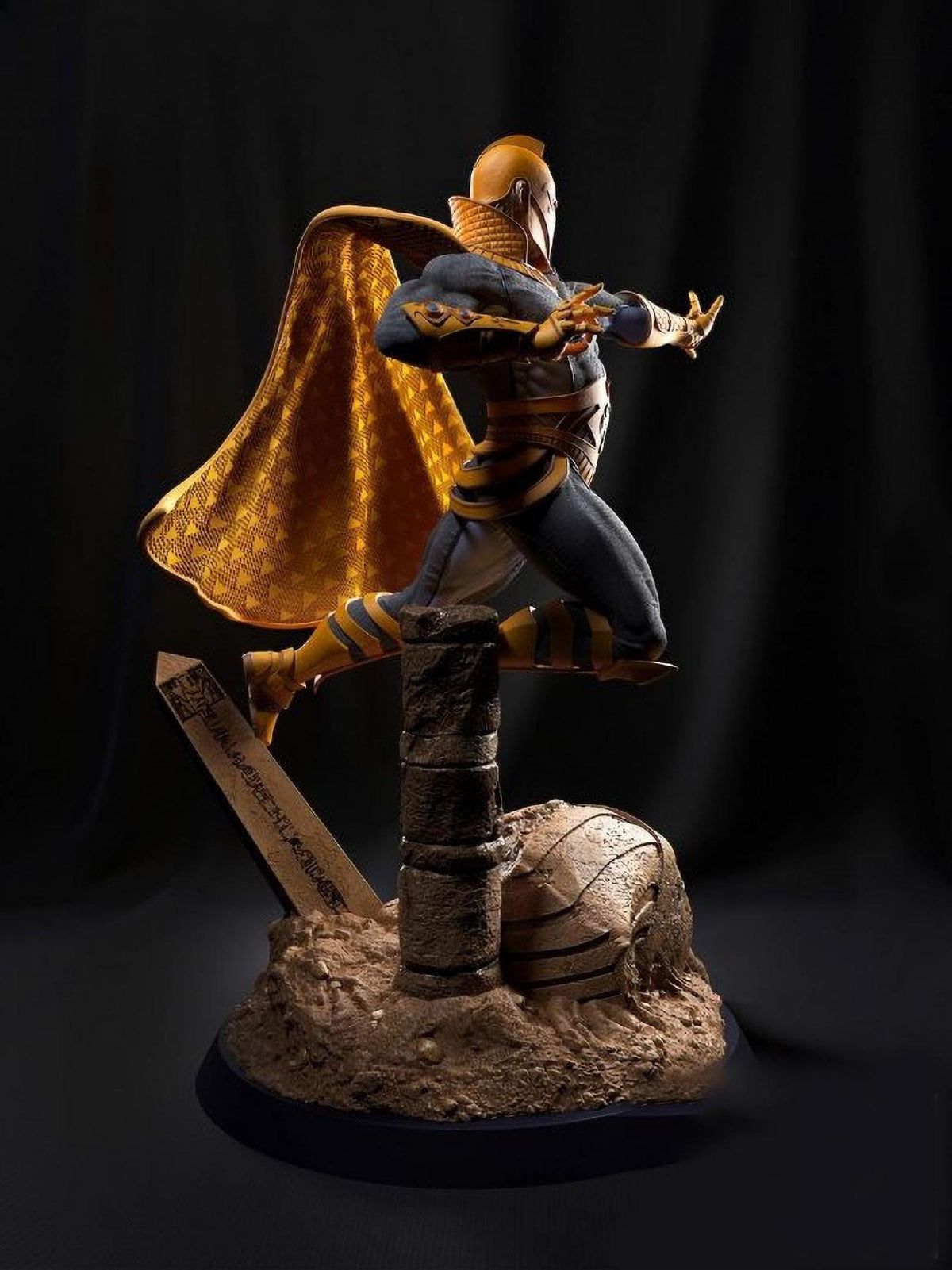 The Arcane Seer – 28cm Hand-Painted Resin Statue | Mystic Sorcerer