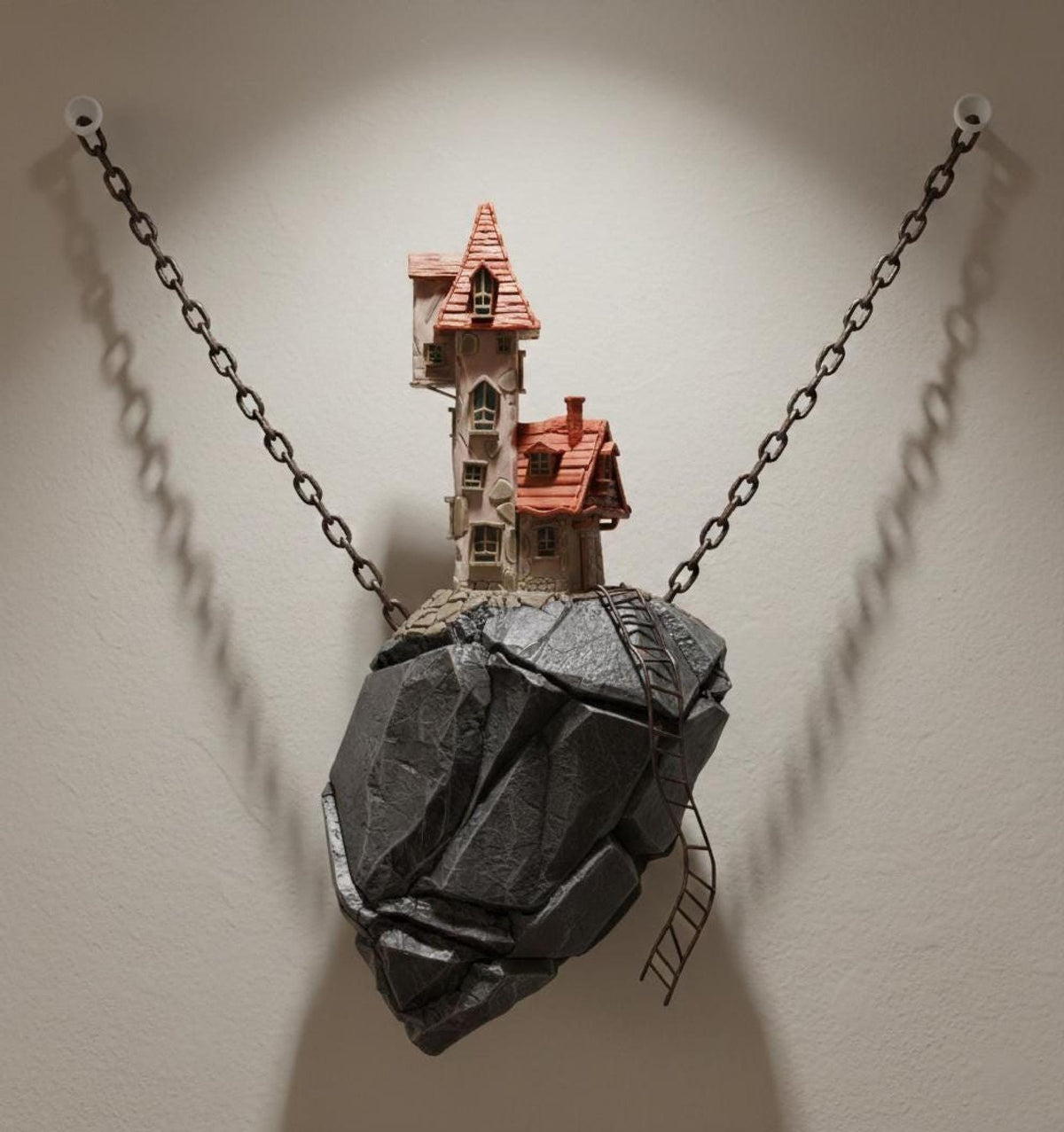 The Hermit's Peak: Floating House Wall Decor