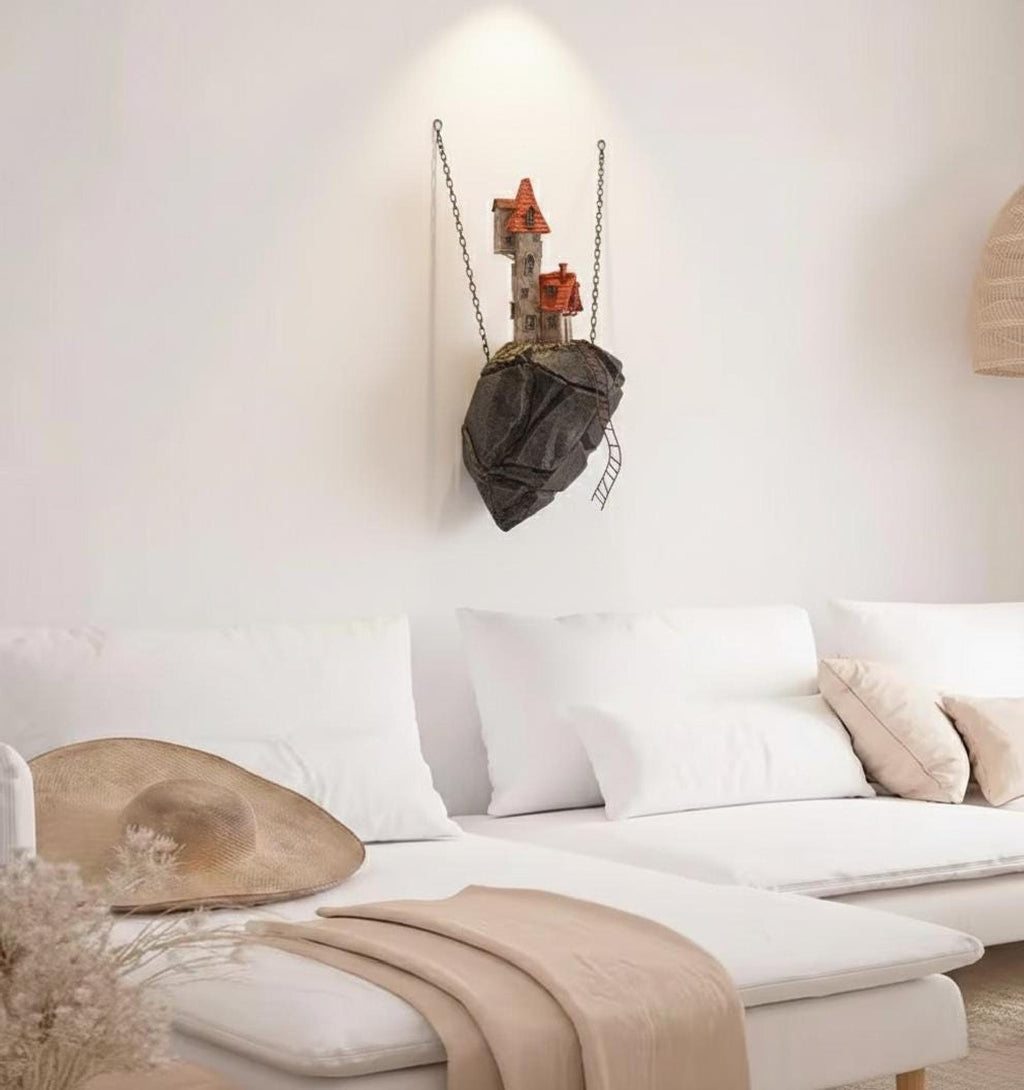 The Hermit's Peak: Floating House Wall Decor