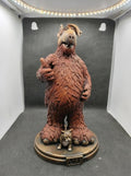 Hand-Painted 1/6 Scale Furry Alien Figure, Retro 80s Sci-Fi