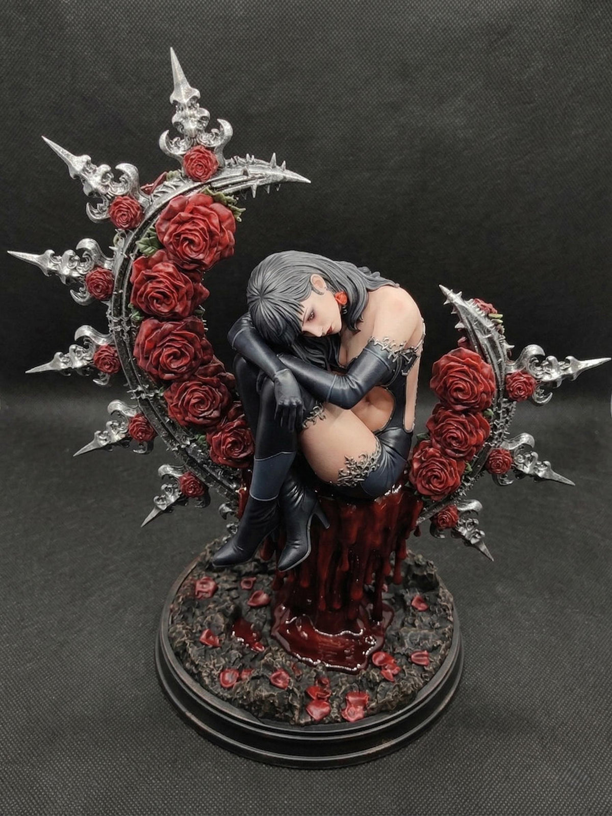Dark Elf Noblewoman Statue – 1/6 Scale Hand-Painted Resin Figure