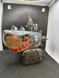 Submarine Shark Resin Diorama, Navy Office Decoration