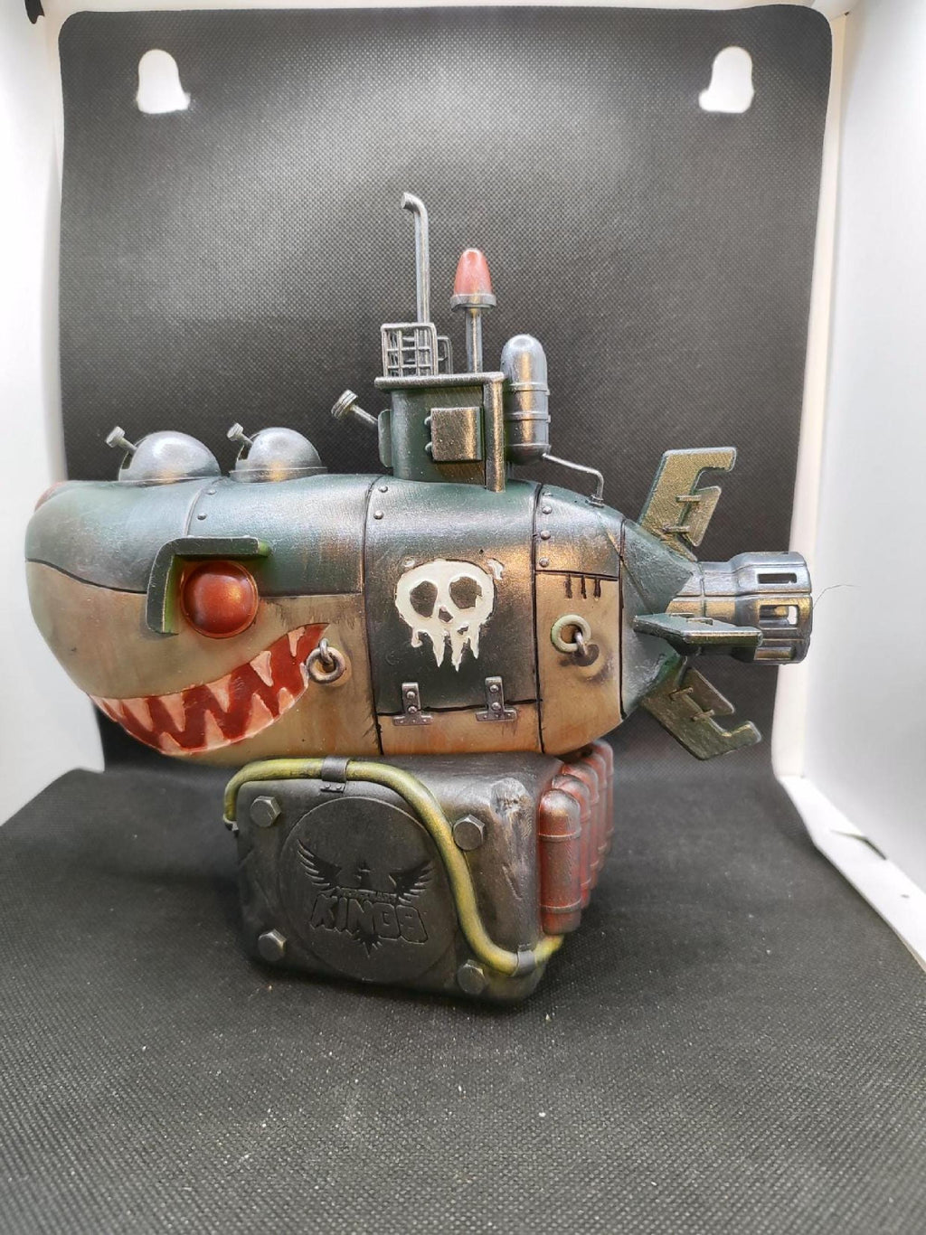 Submarine Shark Resin Diorama, Navy Office Decoration