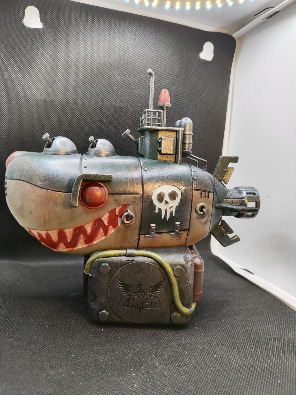 Submarine Shark Resin Diorama, Navy Office Decoration