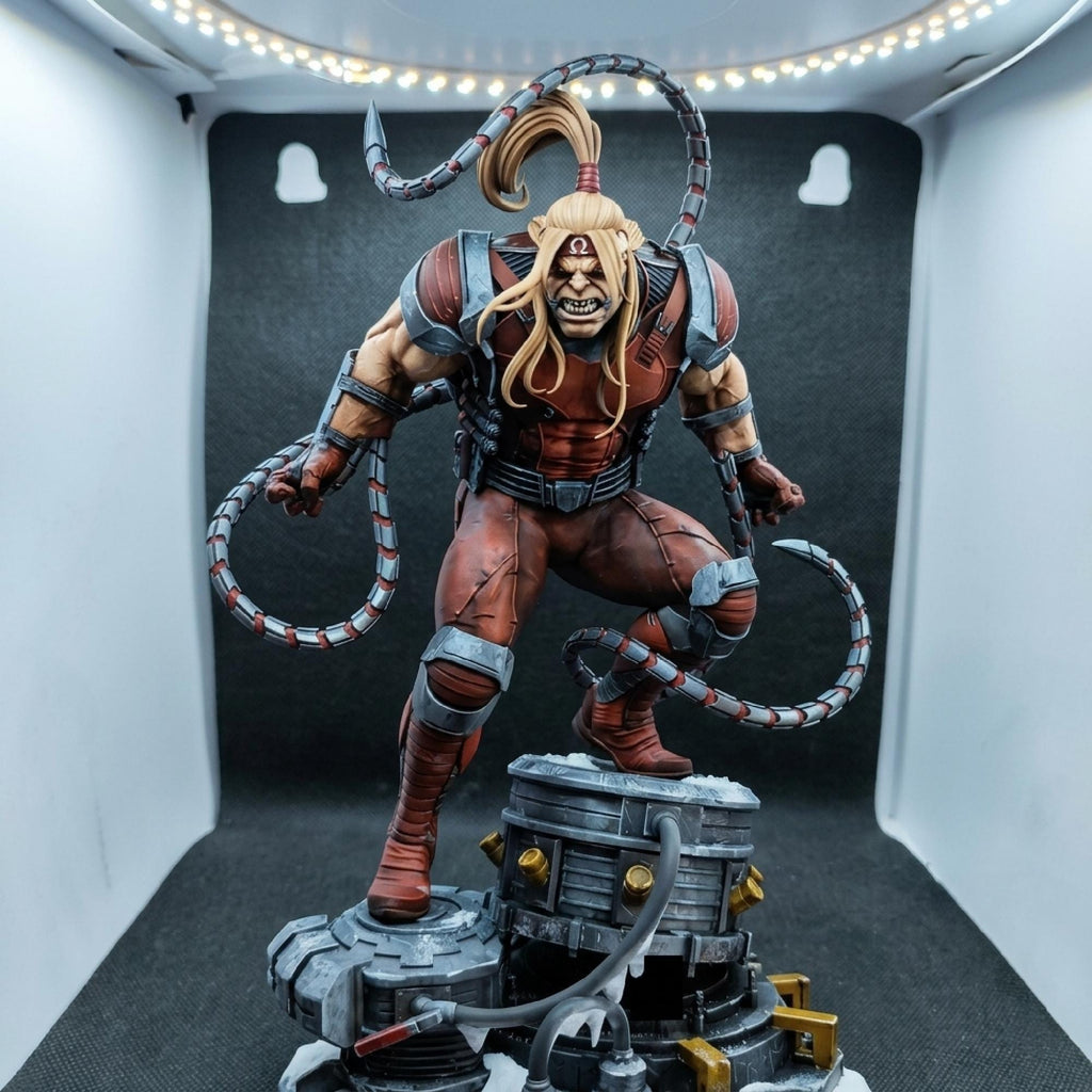 Red Cybernetic Super Soldier 28cm Statue | Hand Painted 1/6