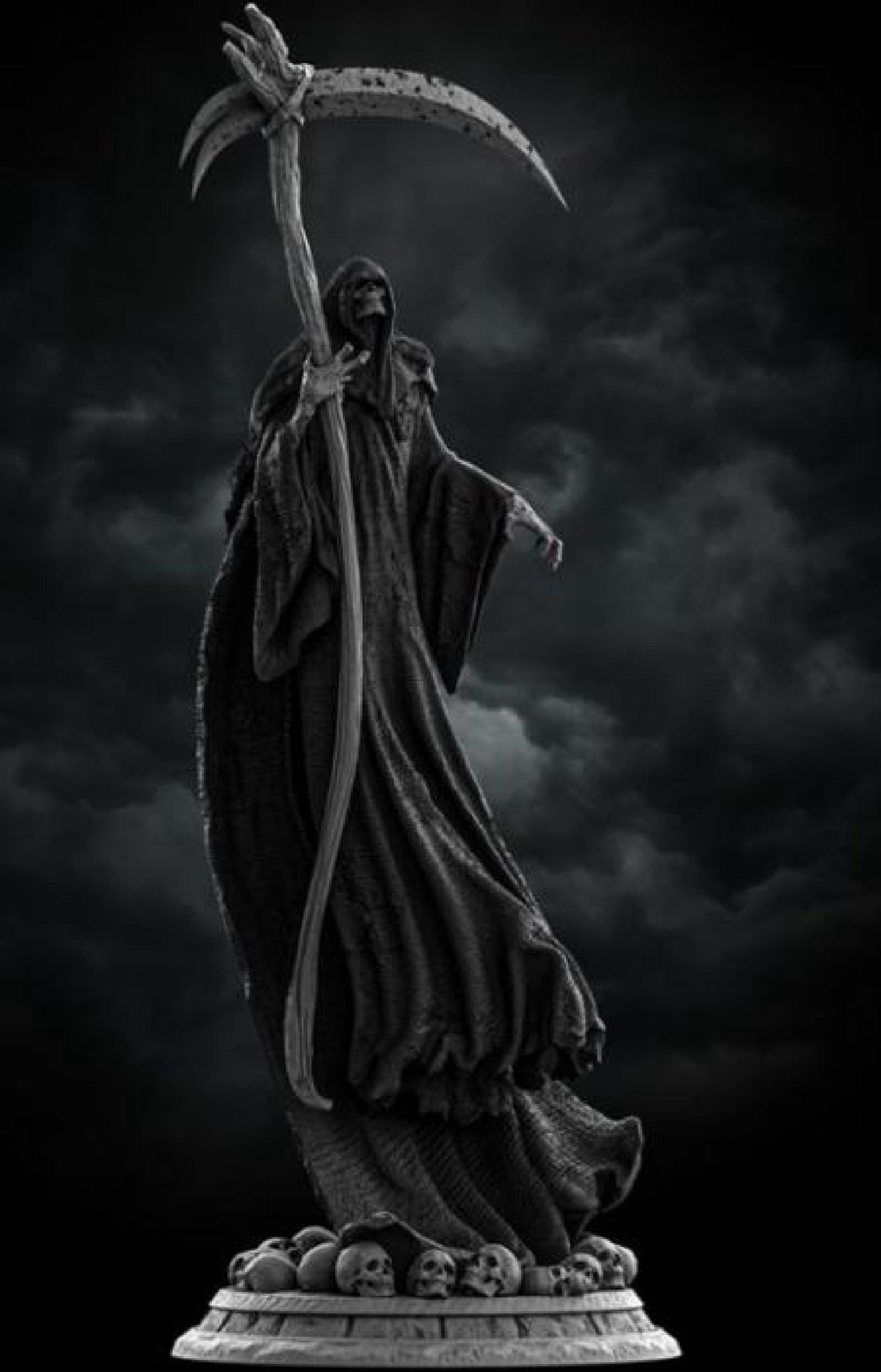 Macabre Gothic Figure, Coal Black 1/6 Scale Dark Fantasy