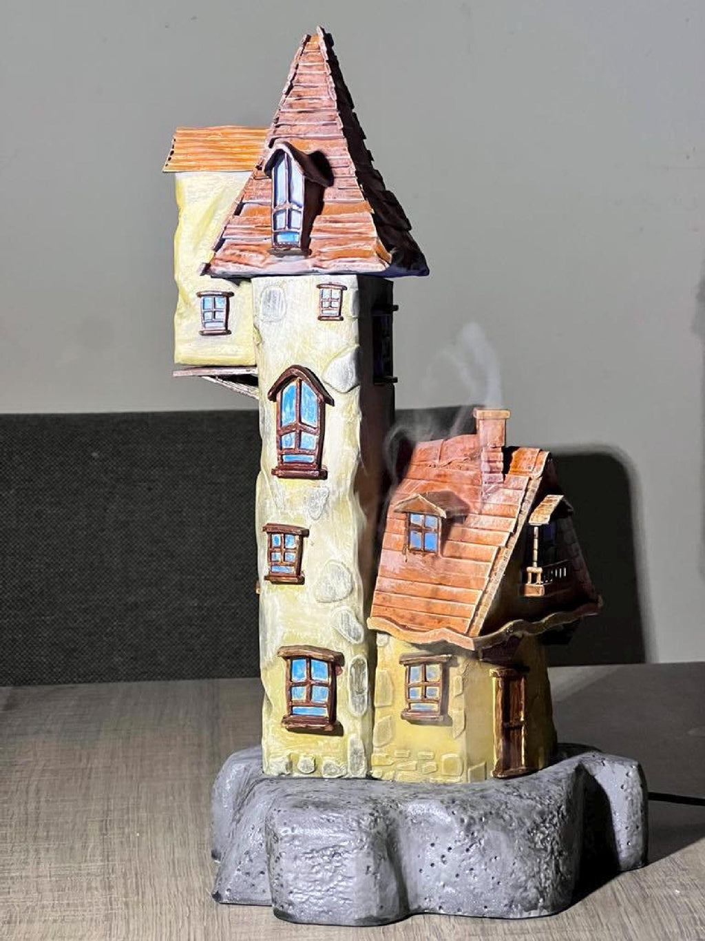 Enchanted Tower Ultrasonic Diffuser, Mystic Mist Resin Art Decor