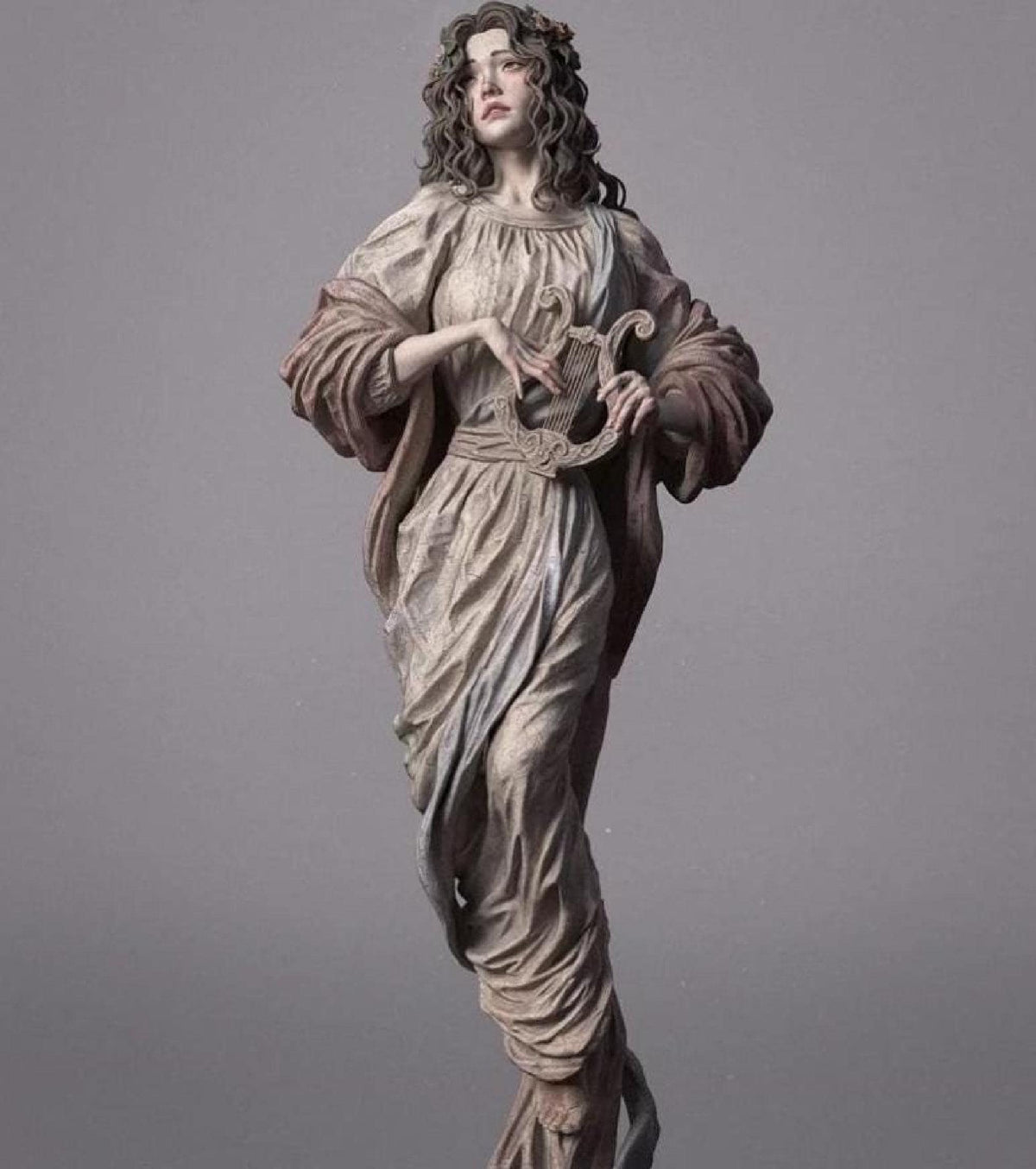 The Forgotten Muse: Hand-Painted 3D Resin Figure (28cm)