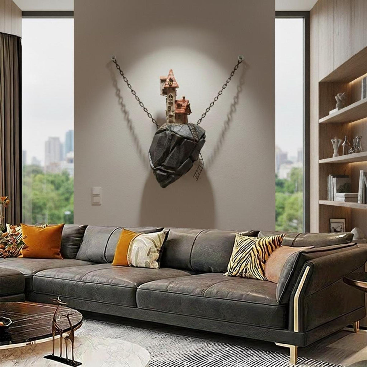 The Hermit's Peak: Floating House Wall Decor
