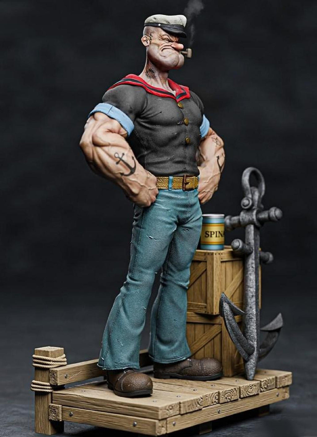 Sea Man SpinachLover 1/6 Scale Nautical Sailor Figurine