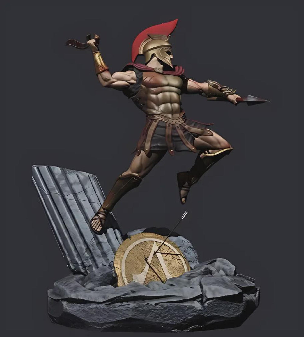 Greek Spartan Fighter 1/6 Scale Figure, Ancient Warrior Myth