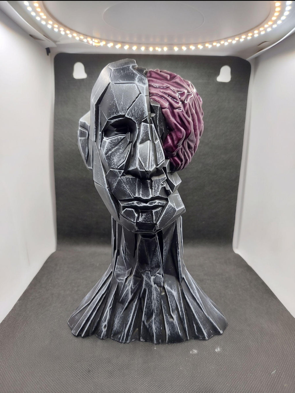 Low Poly Human Bust - 3D Printed Sculpture - Modern Home Decor
