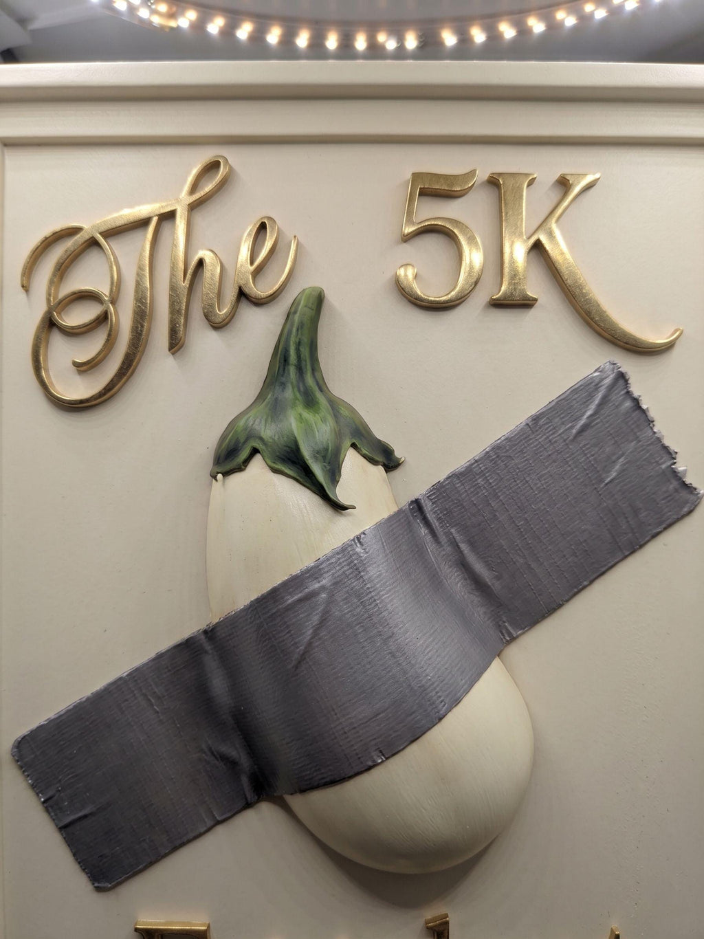 The 5K Eggplant — Original Sculptural Wall Décor, Handcrafted