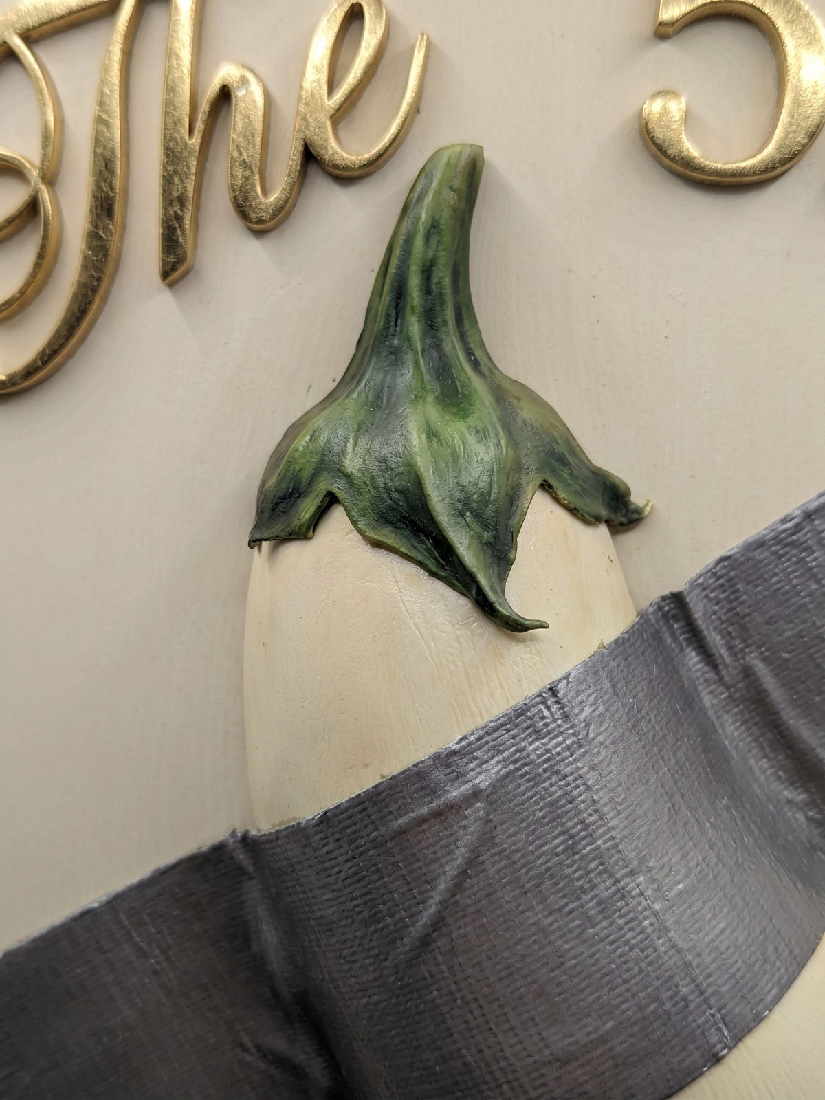 The 5K Eggplant — Original Sculptural Wall Décor, Handcrafted