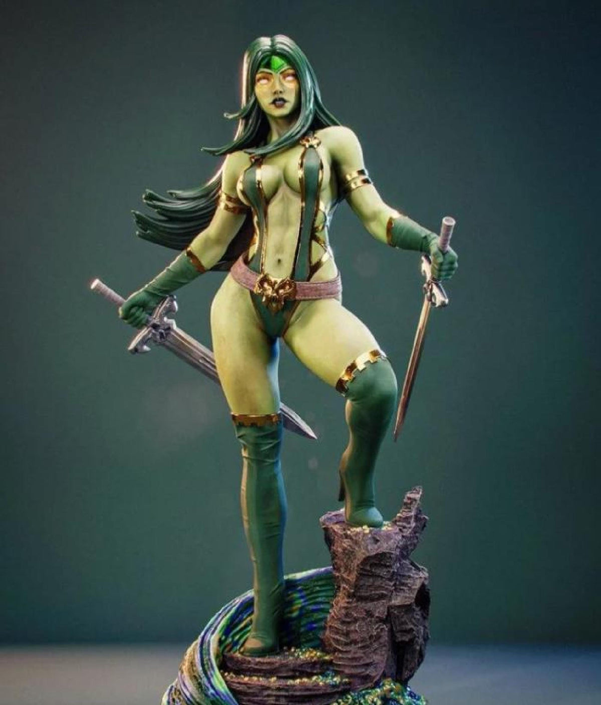 Galaxy Warrior - Emerald Assassin 30cm Resin Figure