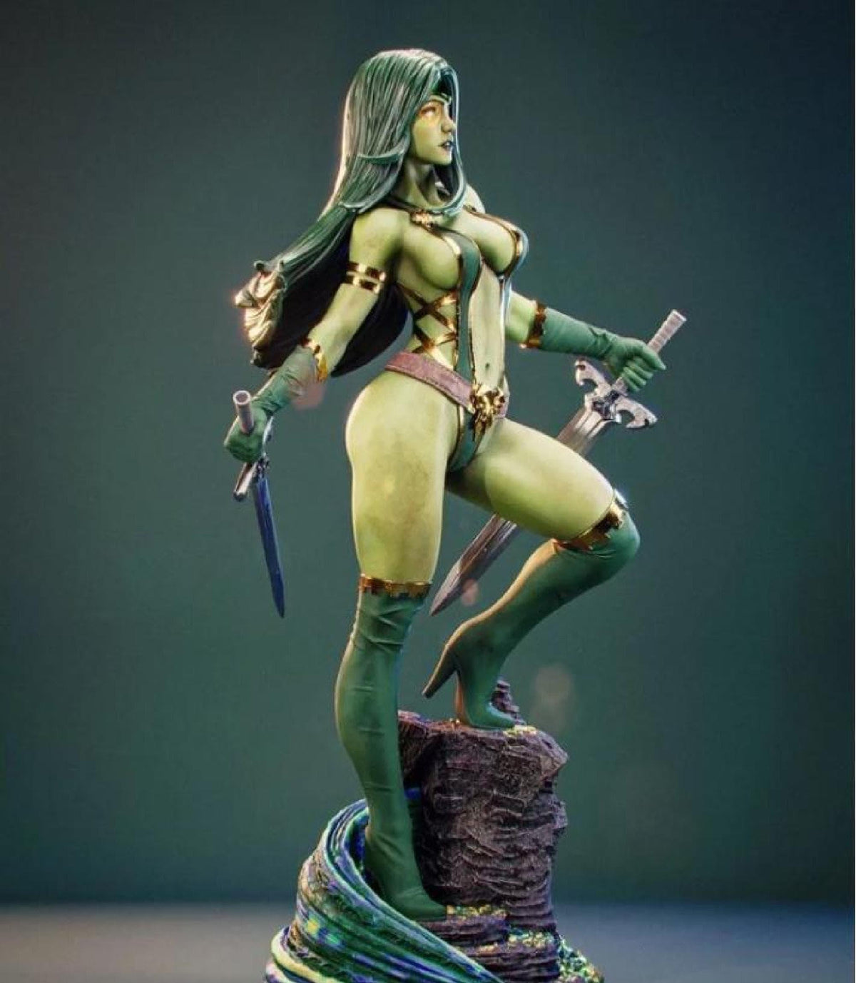 Galaxy Warrior - Emerald Assassin 30cm Resin Figure
