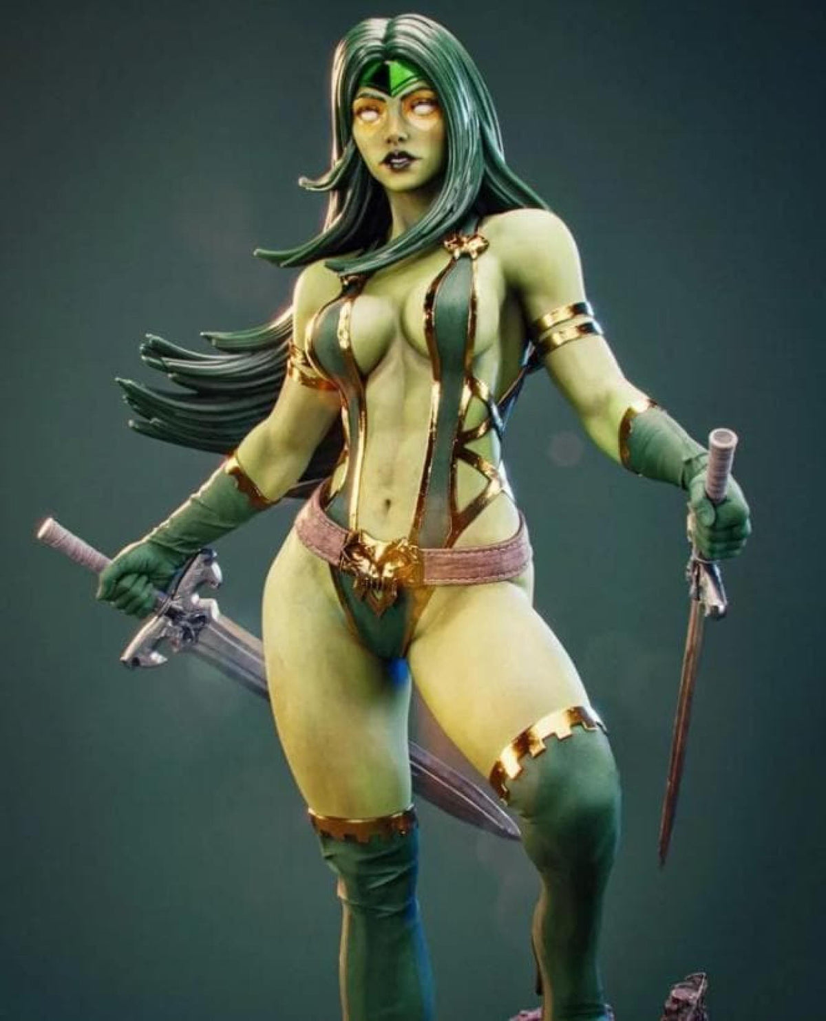Galaxy Warrior - Emerald Assassin 30cm Resin Figure