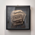 Cassette Tape Wall Art Audio Relic, Fossil Cassette Art Sculpture