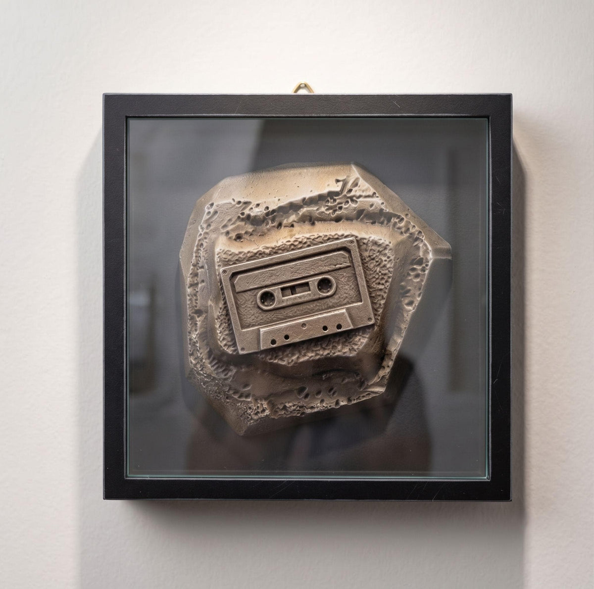 Cassette Tape Wall Art Audio Relic, Fossil Cassette Art Sculpture