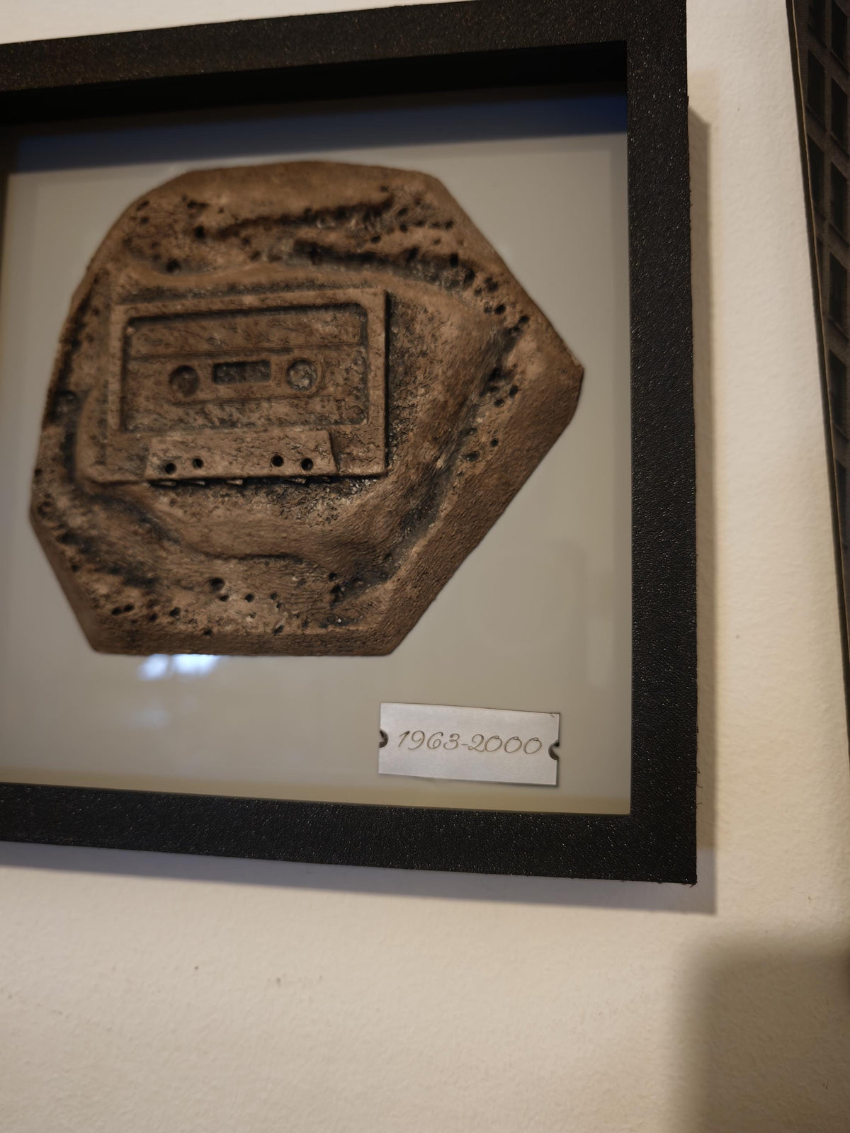 Cassette Tape Wall Art Audio Relic, Fossil Cassette Art Sculpture